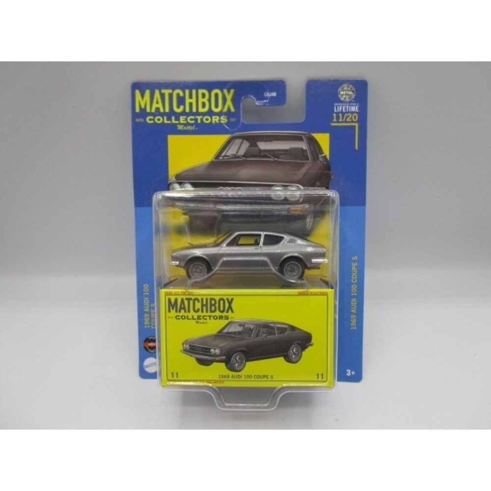 Matchbox Collectors 1969 Audi 100 Coupe S Gray 11/20 Diecast Car RR